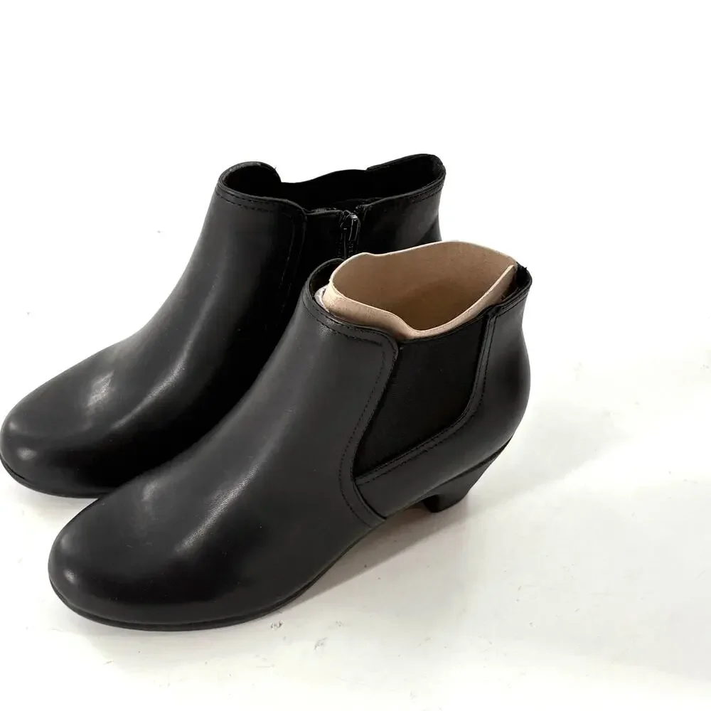 Easy Spirit Caelan Boots 6 Black NWOT Ankle Booties Comfort Heel Dressy